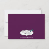 Paarse Gouden Mandala Indiase bruiloft Save the Da Date (Achterkant)