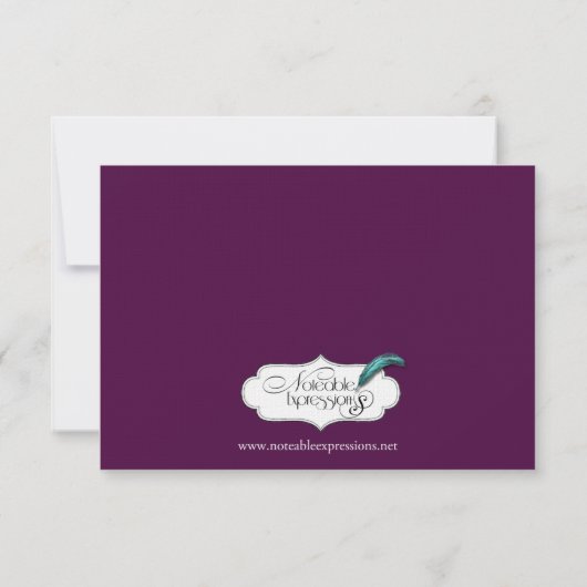 Paarse Gouden Mandala Indiase bruiloft Save the Da Save The Date (Achterkant)