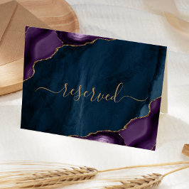 Paarse Gouden Marine Blauwe Agaat Gereserveerde Tr Kaart