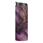 Paarse gouden marmer Abstract Thermosbeker (Geroteerd rechts)