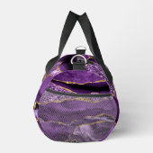 Paarse Gouden Marmeren Aangepaste Jouw naam Plunjezak (Rechts)