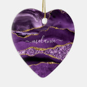 Paarse gouden marmeren Ornament met aangepaste naa (Rechts)