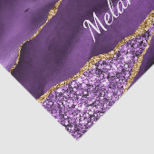 Paarse Gouden Marmeren Weefseldocument met Douanen Tissuepapier (Detail)