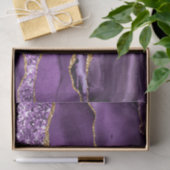 Paarse Gouden Marmeren Weefseldocument met Douanen Tissuepapier (Geschenk)