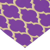 Paarse Gouden Marokkaanse #4LG Patroon Korte Tafelloper (Hoek)