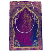 Paarse & Gouden Marokkaanse Arabische Buik Dancing Medium Cadeauzakje (Voorkant)