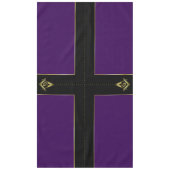 Paarse & Gouden Masonic Tafelkleden en Decoraties (Voorkant)