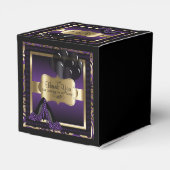 Paarse & Gouden Metallic - Verjaardag | DIY-tekst Bedankdoosjes (Achterkant)