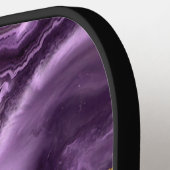 Paarse gouden pickleball paddle met aangepaste naa (Links Detail)