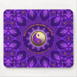 Paarse Gouden Roze Energie Healing Mandala Muismat