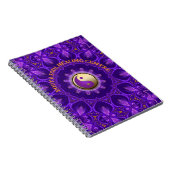 Paarse Gouden Roze Energie Healing Mandala Notitieboek (Rechterzijde)