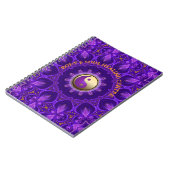 Paarse Gouden Roze Energie Healing Mandala Notitieboek (Linkerzijde)