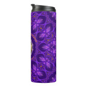 Paarse Gouden Roze Energie Healing Mandala Thermosbeker (Geroteerd rechts)