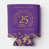 Paarse & Gouden School College Class Reunion Blikjeskoeler (Achterkant)