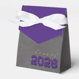 Paarse & Gouden Schoolbord Afstudeercadeau Dozen Bedankdoosjes