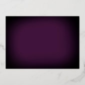  Paarse gouden sleutel housewarming party Folie Uitnodiging (Achterkant)