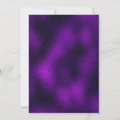 Paarse gouden sneakerbal kaart (Achterkant)