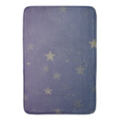 Paarse gouden sterren Confetti Badmat (Voorkant Verticaal)