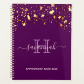 Paarse gouden sterren planner (Voorkant)
