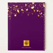Paarse gouden sterren planner (Achterkant)