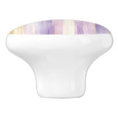 Paarse gouden strepen keramische knop (Zijkant)