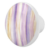 Paarse gouden strepen keramische knop (Rechts)