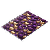 PAARSE & GOUDEN VALENTIJN HART SNOEPJES NOTITIEBOEK (Linkerzijde)