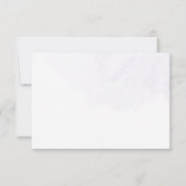 Paarse gouden vlinder bloemenmeisje Baby shower Bedankkaart (Achterkant)