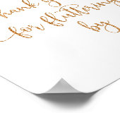 Paarse gouden vlinder Hartelijk dank voor uw vlott Poster (Hoek)