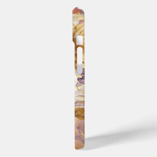 Paarse & gouden vlinder Waterverf vlinders Case-Mate iPhone Case (Achterkant / Links)