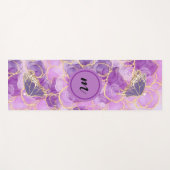 paarse gouden vlinder waterverf yogamat (Voorkant (horizontaal))