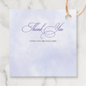 Paarse gouden vlinders Fairy eerste verjaardag Bedankjes Labels (Achterkant)