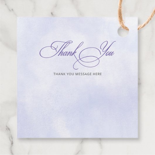 Paarse gouden vlinders Fairy eerste verjaardag Bedankjes Labels (Achterkant)