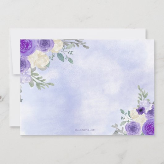 Paarse gouden vlinders Fairy eerste verjaardag Bedankkaart