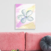 Paarse gouden Waterverf Canvas Afdruk (Insitu (Woonkamer))