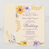 Paarse gouden Waterverf Kaart (Voorkant / Achterkant)