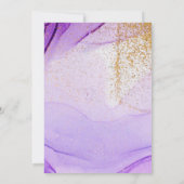 Paarse gouden Waterverf Kaart (Achterkant)