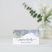 Paarse gouden Waterverf Visitekaartje (Staand voorkant)