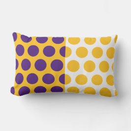 Paarse, gouden, witte cirkels Amerikaans MOJO Kuss Kussen