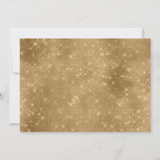 Paarse goudfotoballon voor Quinceañera Kaart (Achterkant)