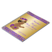 Paarse goudgast van de Afrikaanse prins Notitieboek (Linkerzijde)