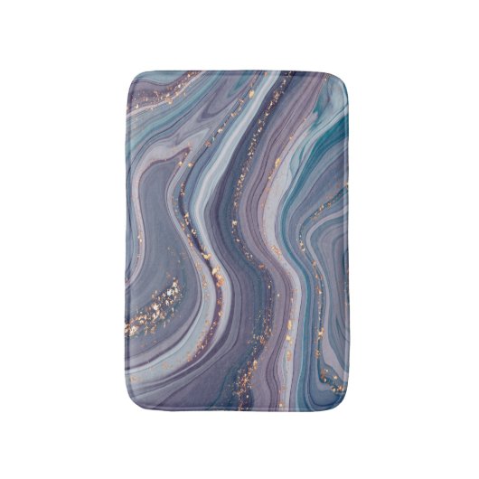 Paarse goudglitter badmat (Voorkant Verticaal)