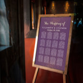 Paarse goudglitter - kaart voor de sluiting van ee poster