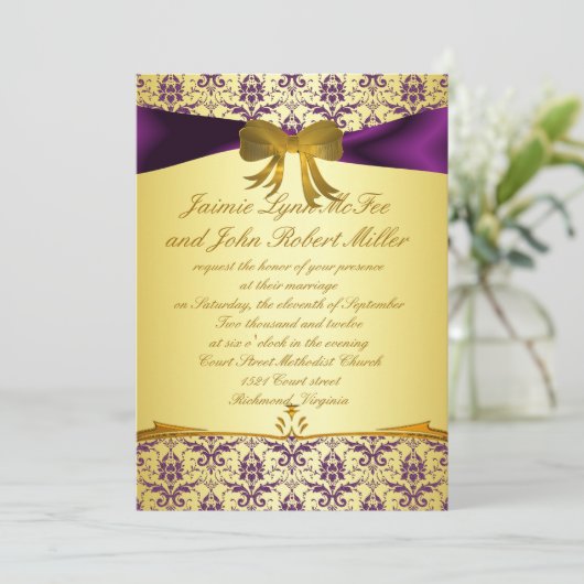 Paarse goudhondenweddenschap Kaart (Staand voorkant)