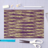 Paarse goudhoudende stripes tissuepapier (Craft)