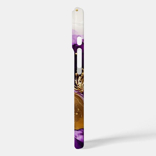Paarse goudinfusie Case-Mate iPhone case (Achterkant / Links)