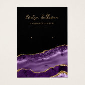 Paarse goudkaart visitekaartje (Voorkant)