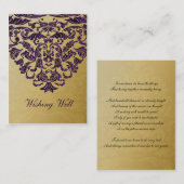 paarse goudkaarten informatiekaartje (Voorkant / Achterkant)