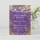 Paarse goudlampjes repetitie binnenshuis kaart (Staand voorkant)