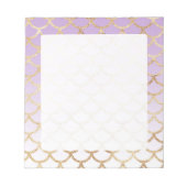 Paarse goudmaisschalen notitieblok met glittereffe (Voorkant)